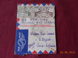 Lettre De Guadeloupe(Basse Terre) De 1946 A Destination De Villejuif (via New York) Lettre Entiere.. - Lettres & Documents