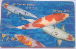 Singapore 100SIGB Tancho Sanke (Fish) Kohaku $10 - Singapour
