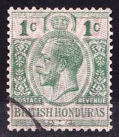 BRITISH HONDURAS 1915 KGV 1 Cent Green SG111 Fine Used - British Honduras (...-1970)