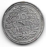 *netherlands 10 Cents 1935  Km 163  Xf - 10 Cent