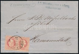 1870 2 X 5kr 2. Súlyfokozatú Távolsági Levélen 'SEGES(VÁR)' (+80.000) - Altri & Non Classificati