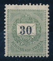 ** 1898 Feketeszámú Krajcáros Bélyeg 30kr (20.000) - Autres & Non Classés