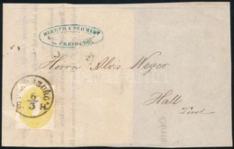 1861 2kr Nyomtatvány Előlapon 'PRESSBURG B. H.' - Sonstige & Ohne Zuordnung