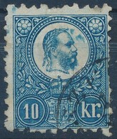 O 1871 Réznyomat 10kr óriási Festékfolt A Homloknál - Altri & Non Classificati