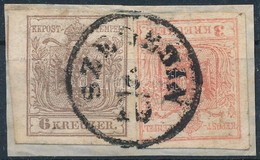 1850 3kr + 6kr HP III 'SZEGEDIN' - Altri & Non Classificati