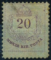 * 1874 20kr Lilás, Hibákkal - Autres & Non Classés