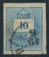 O 1874 10kr Vágott Bélyeg R! (ex Visnya) - Andere & Zonder Classificatie