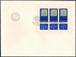 1974 Stockholmia Fogazott + Vágott Kisívek 2 Db Nagyalakú FDC-n, Különösen A Vágott Nagyon Ritka! (4.950+++) - Sonstige & Ohne Zuordnung