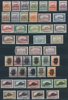 1918-1925 9 Klf Teljes Sor, Javarészt Postatiszta, Közte Eltolódások, Gépszínátnyomat, Lemezhibák, Nyomási és Fogazási E - Used Stamps
