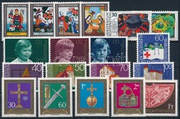 ** Liechtenstein 1974-1975 5 Db Klf Sor + 2 Bélyeg - Altri & Non Classificati