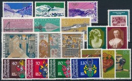 ** Liechtenstein 1979-1980 6 Db Klf Sor + 1 Bélyeg - Andere & Zonder Classificatie