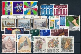 ** Liechtenstein 1983-1984 7 Db Klf Sor + 1 Bélyeg - Andere & Zonder Classificatie