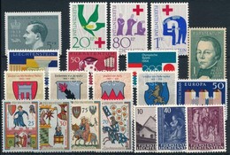 ** Liechtenstein 1963-1964 4 Db Klf Sor + 6 Db Bélyeg - Andere & Zonder Classificatie