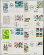 87 Db Dán FDC 1944-1985 Között, Benne Jobb Négyestömbök - Altri & Non Classificati