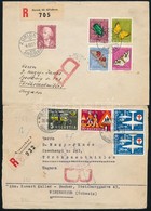 Svájc 1946-1956 4 Db Légiposta Levél Magyarországra Küldve - Altri & Non Classificati