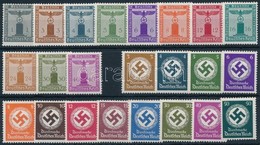 ** Deutsches Reich 2 Klf Vízjel Nélküli Hivatalos Komplett Sor (Mi EUR 95,-) - Sonstige & Ohne Zuordnung