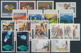 ** 1990-1991 Liechtenstein 6 Db Klf Sor + 1 Bélyeg - Andere & Zonder Classificatie