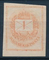 ** 1874 1kr Hírlapbélyeg Vésésjavítással (ex Lovász) - Sonstige & Ohne Zuordnung