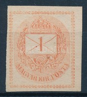 ** 1874 1kr Hírlapbélyeg Vésésjavítással (ex Lovász) - Altri & Non Classificati