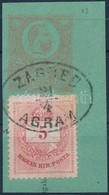 1874 5kr Kivágáson 'ZAGREB / AGRAM' - Other & Unclassified