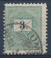 O 1889 3kr 11 1/2 Fogazással (15.000) (foghiba) - Autres & Non Classés