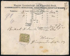 1904 Pénzes Levél 324 Koronáról Turul 60f Bérmentesítéssel, Viaszpecsétekkel / Insured Cover With 60f Franking - Altri & Non Classificati