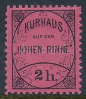 1900 Hohe Rinne III 2H Bélyeg - Altri & Non Classificati