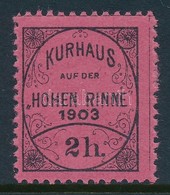 * 1903 Hohe Rinne IV 2H Bélyeg - Other & Unclassified