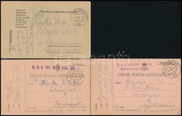 1915-1916 3 Db Tábori Posta Levelezőlap 'FP 29' + 'FP 37' + 'FP 111 A' - Sonstige & Ohne Zuordnung