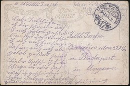 1917 Tábori Posta Képeslap / Field Postcard 'M.KIR. BUDAPESTI HONVÉD GYALOGEZRED' + 'TP 417' - Andere & Zonder Classificatie
