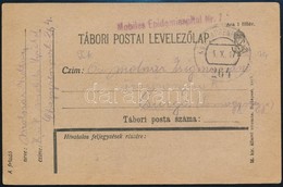1917 Tábori Posta Levelezőlap / Field Postcard 'Mobiles Epidemiespital Nr.7.' + 'EP 264' - Andere & Zonder Classificatie