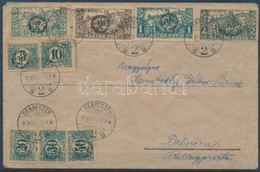 Debrecen II. 1919 Helyi Levél Hortobágy Bélyegekkel, Portókkal - Andere & Zonder Classificatie