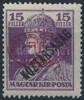 ** Debrecen I. 1919 Károly/Köztársaság 15f Piros Felülnyomással, Garancia Nélkül (**55.000) - Andere & Zonder Classificatie