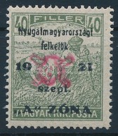 ** Nyugat-Magyarország II. 1921 Arató 40f Garancia Nélkül (80.000) - Andere & Zonder Classificatie