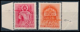 ** 1941 Templom Sor 2 értéke Festékfoltokkal - Altri & Non Classificati