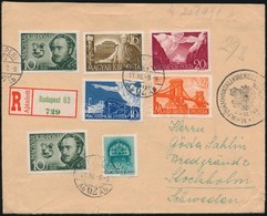 1941 Ajánlott Levél Széchenyi Sorral Bérmentesítve 'BUDAPEST' - Stockholm - Andere & Zonder Classificatie