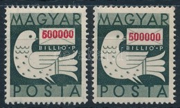 ** 1946 Billiós 500.000 BillióP; Az ,,5' Helyett ,,6' + Támpéldány - Altri & Non Classificati