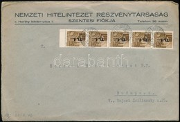 1946 (7. Díjszabás) Távolsági Levél Betűs 5 X T.I./10f Bérmentesítéssel - Sonstige & Ohne Zuordnung