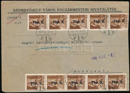 1946 (8. Díjszabás) Távolsági Levél Betűs 10 X TIp.2./4f Bérmentesítéssel - Sonstige & Ohne Zuordnung