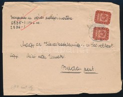 1946 (19. Díjszabás) Távolsági Levél Milpengős 2 X 2000mP Bérmentesítéssel - Sonstige & Ohne Zuordnung