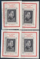 O 1953 4 Db Sztálin Gyász Blokk Alkalmi Bélyegzésekkel (24.000) - Andere & Zonder Classificatie