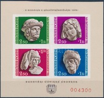 ** 1976 Budavári Gótikus Szobrok Blokk ,,A Magyar Posta Ajándéka' 004300 Sorszámmal - Altri & Non Classificati