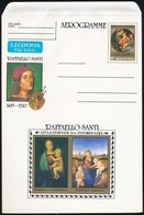 1983 Raffaaello Díjjegyes Aerogramm + 3 Db Illusztrált Boríték - Autres & Non Classés