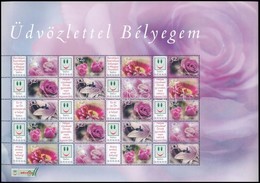 ** 2006 Üdvözlettel Bélyegem- Virágok Promóciós Teljes ív - Andere & Zonder Classificatie