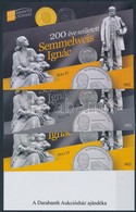 ** 2018 200 éve Született Semmelweis Ignác 4 Db-os Emlékív Garnitúra Azonos Sorszámmal (No 002) - Sonstige & Ohne Zuordnung