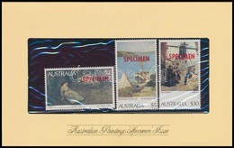 ** 1977-1981 Festmény Mi 640, 672, 753 SPECIMEN Kiadás Díszes Tokban - Autres & Non Classés