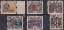 ** * 1931 Rotary Sor Felülnyomással Mi 518-523 (Mi 519 Falcos) - Sonstige & Ohne Zuordnung