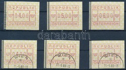 ** O 1988 3 Db Postatiszta és 3 Db Pecsételt Automata Bélyeg - Andere & Zonder Classificatie