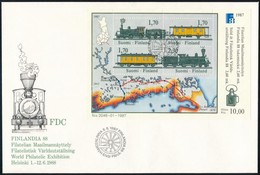 1987 Nemzetközi Bélyegkiállítás FINLANDIA '88, Helsinki Blokk FDC-n Mi 3 - Other & Unclassified