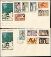 1960 Nyári Olimpia, Róma Sor 2 Db FDC-n Mi 734-744 - Altri & Non Classificati